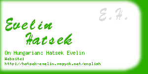 evelin hatsek business card
